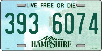 NH license plate 3936074