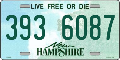 NH license plate 3936087