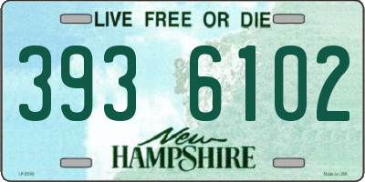 NH license plate 3936102
