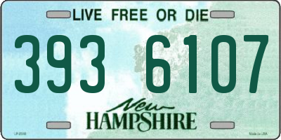 NH license plate 3936107