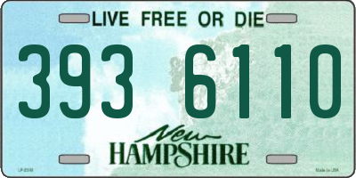 NH license plate 3936110