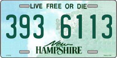 NH license plate 3936113