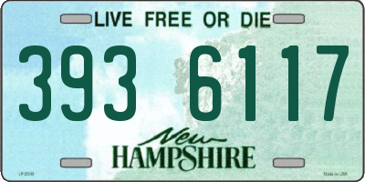 NH license plate 3936117