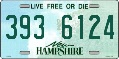 NH license plate 3936124