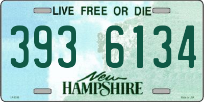 NH license plate 3936134