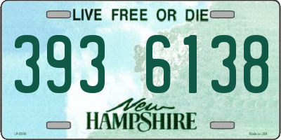 NH license plate 3936138