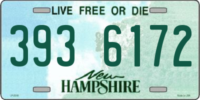 NH license plate 3936172
