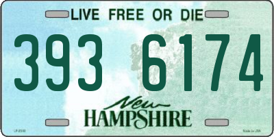 NH license plate 3936174