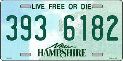 NH license plate 3936182