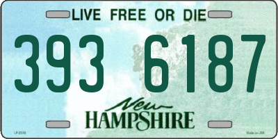 NH license plate 3936187