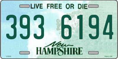 NH license plate 3936194