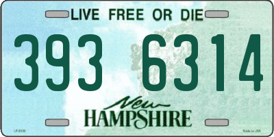 NH license plate 3936314