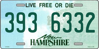 NH license plate 3936332