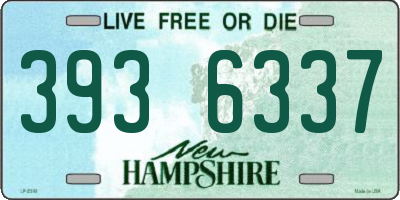 NH license plate 3936337