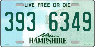 NH license plate 3936349