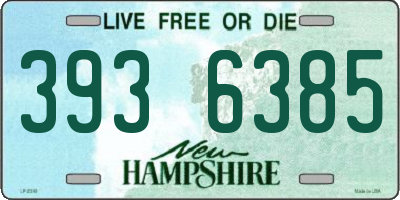 NH license plate 3936385