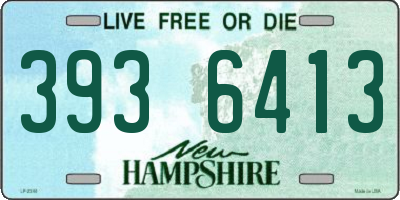 NH license plate 3936413