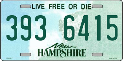 NH license plate 3936415