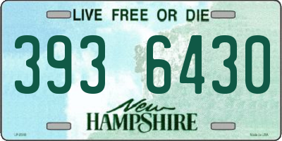 NH license plate 3936430