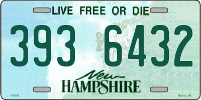 NH license plate 3936432