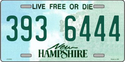 NH license plate 3936444