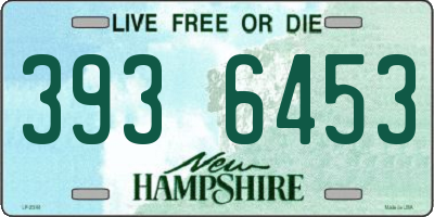 NH license plate 3936453