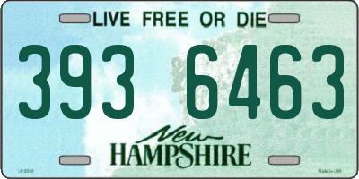 NH license plate 3936463