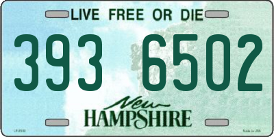 NH license plate 3936502