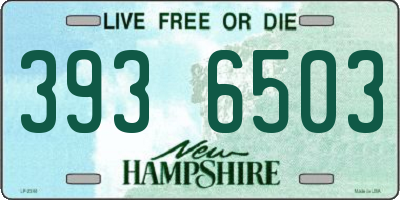 NH license plate 3936503