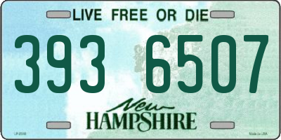 NH license plate 3936507