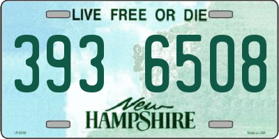 NH license plate 3936508