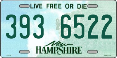NH license plate 3936522