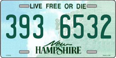 NH license plate 3936532