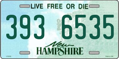 NH license plate 3936535