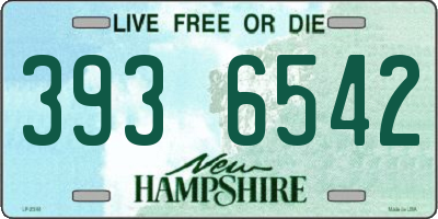 NH license plate 3936542
