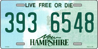 NH license plate 3936548