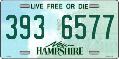 NH license plate 3936577