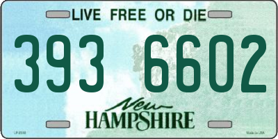 NH license plate 3936602