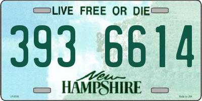 NH license plate 3936614