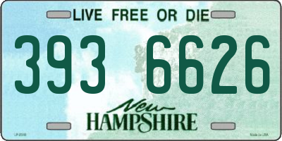 NH license plate 3936626