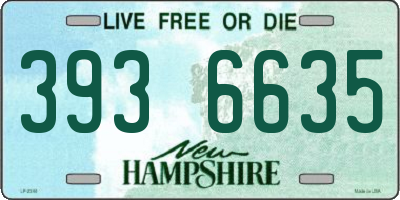 NH license plate 3936635