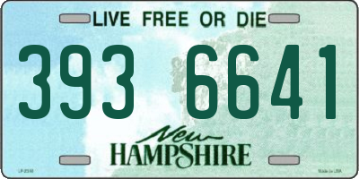 NH license plate 3936641