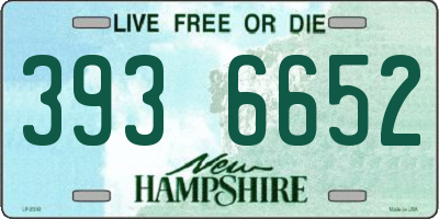 NH license plate 3936652