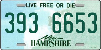 NH license plate 3936653