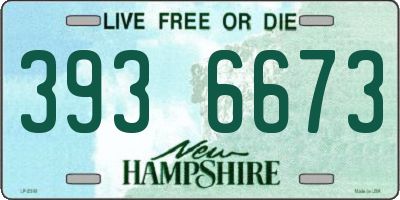 NH license plate 3936673