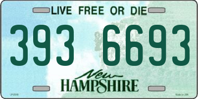 NH license plate 3936693