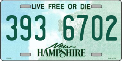 NH license plate 3936702