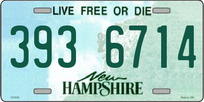 NH license plate 3936714