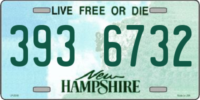 NH license plate 3936732