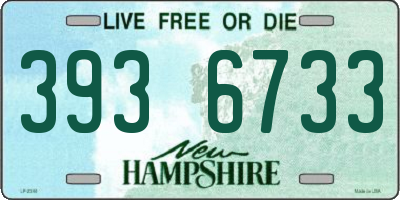NH license plate 3936733